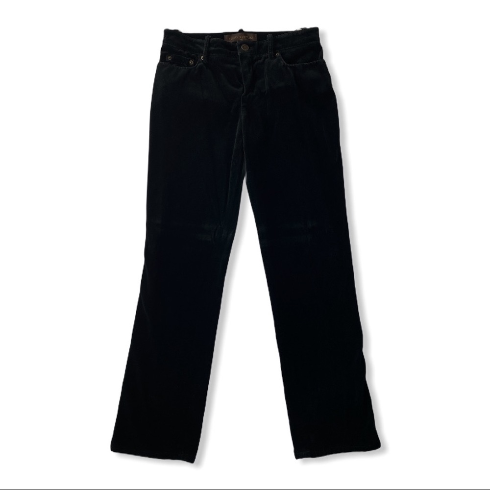 Louis Vuitton Black Velvet Pants